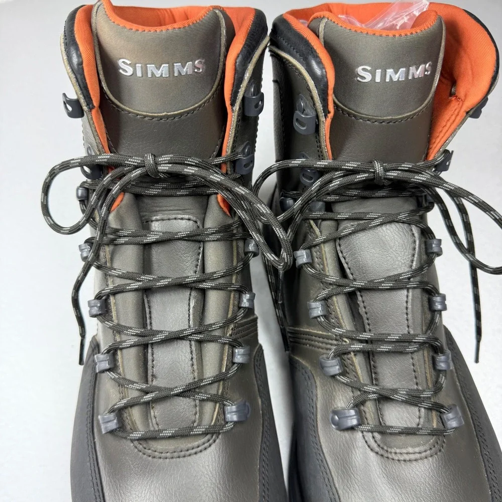 Simms Tributary Wading Boots Mens 15 Gunmetal Grey Fly Fishing 39851-00